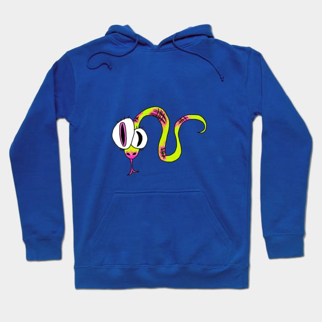 cute crazy snake Hoodie by MerryDee